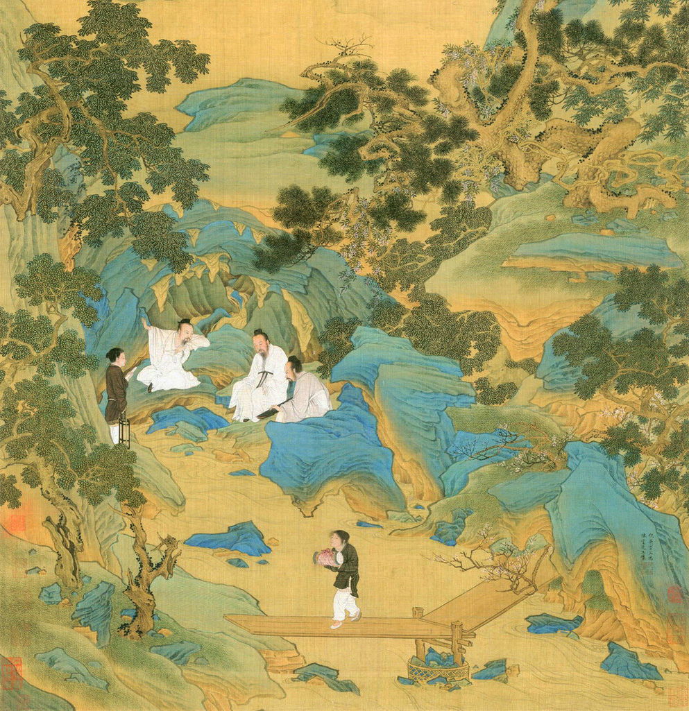 Qiu ying 2 伝統的な中国油絵